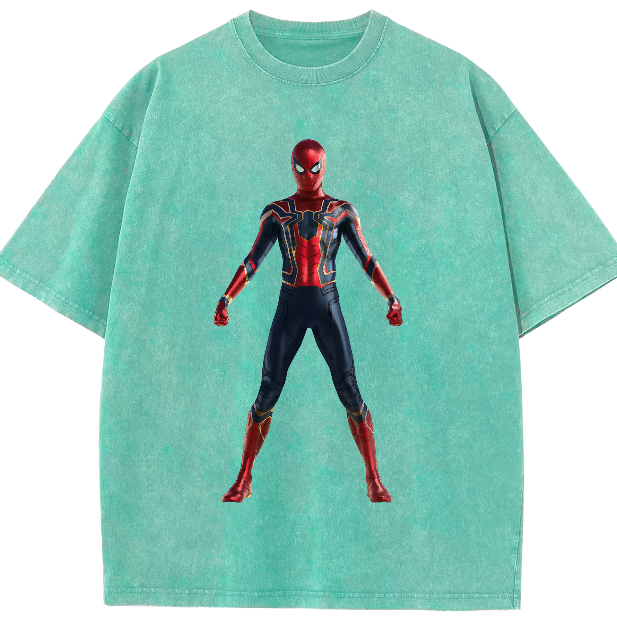 （画像用） Spider Man スパイダーマン 綿100% ヴィンテージ風 半袖Tシャツ（フロントプリント）